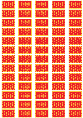 Greater Manchester Flag Stickers - 65 per sheet