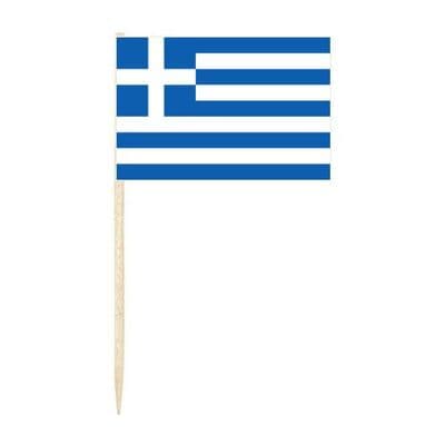 Greece Country Flag Cocktail Sticks (pack of 10)