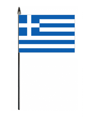 Greece Country Hand Flag - Small.