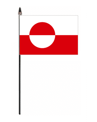 Greenland Country Hand Flag - Small.