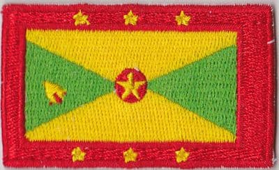 Grenada Embroidered Flag Patch, style 04