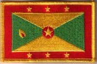 Grenada Embroidered Flag Patch, style 08.