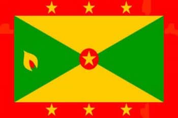 Grenada Large Country Flag - 3' x 2'.