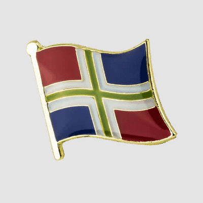 Groningen Netherlands Province Flag Enamel Pin Badge – small
