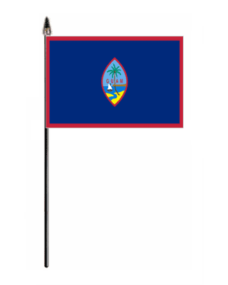 Guam Country Hand Flag - Small.