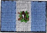 Guatemala Embroidered Flag Patch, style small (discontinued).