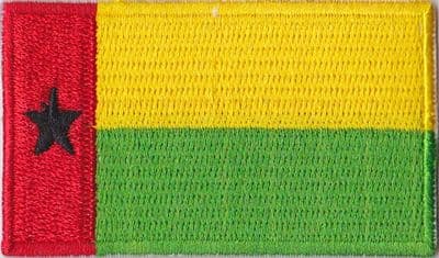 Guinea Bissau Embroidered Flag Patch, style 04