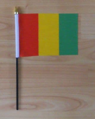 Guinea Country Hand Flag - Small.