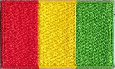 Guinea Embroidered Flag Patch, style 04