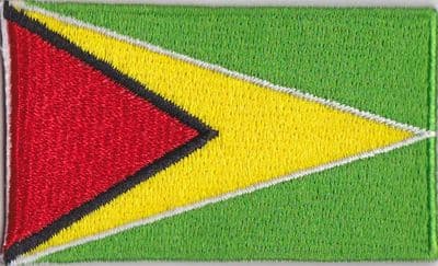 Guyana Embroidered Flag Patch, style 04