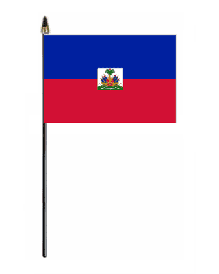 Haiti State Country Hand Flag - Small.