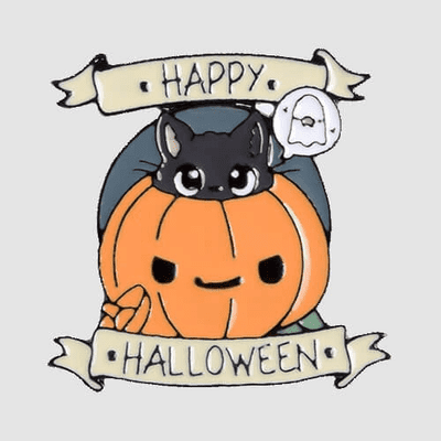 Halloween Happy Halloween Pumpkin Enamel Pin Badge