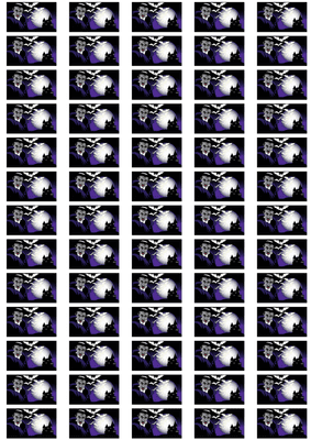 Halloween Vampire Scene Stickers - 65 per sheet
