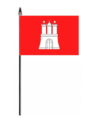 Hamburg Hand Flag - Small.