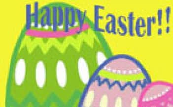 Happy Easter Large Flag - 5' x 3'.