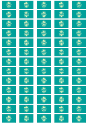 Happy Halloween Blue Stickers - 65 per sheet