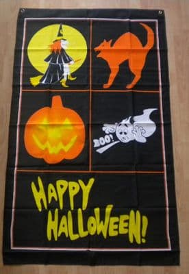 Happy Halloween Large Flag - 3' x 2'.