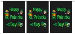Happy St Patrick's Day Bunting, rectangular, 9 metre