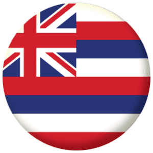 Hawaii State Flag 58mm Button Badge