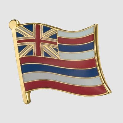 Hawaii US State Flag Enamel Pin Badge - small