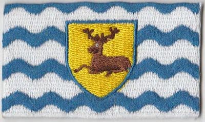 Hertfordshire Embroidered Flag Patch, style 04