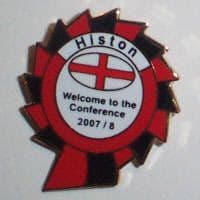 Histon Football Club Enamel Pin Badge 02