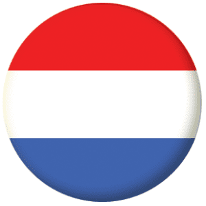 Holland Country Flag 25mm Pin Button Badge