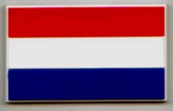 Netherlands Country Flag Soft PVC Fridge Magnet.