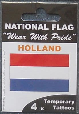Netherlands Country Flag Tattoos.