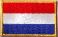 Netherlands Embroidered Flag Patch, style 08.