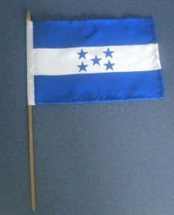 Honduras Country Hand Flag.