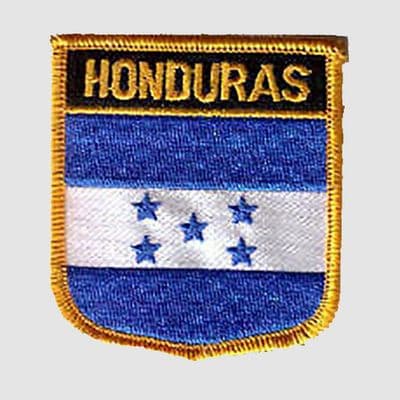 Honduras Embroidered Flag Patch, style 07.