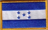 Honduras Embroidered Flag Patch, style 08.