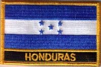 Honduras Embroidered Flag Patch, style 09.