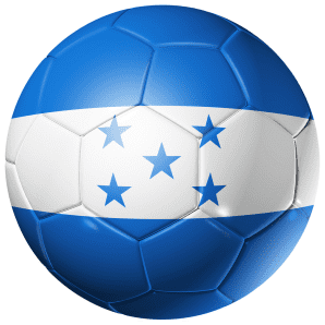 Honduras Football Flag 58mm Mirror Keyring