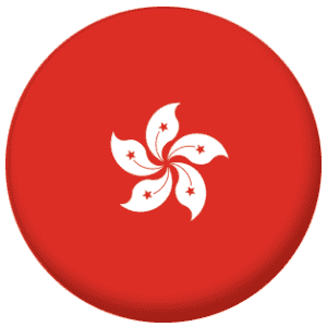 Hong Kong Country Flag 58mm Fridge Magnet