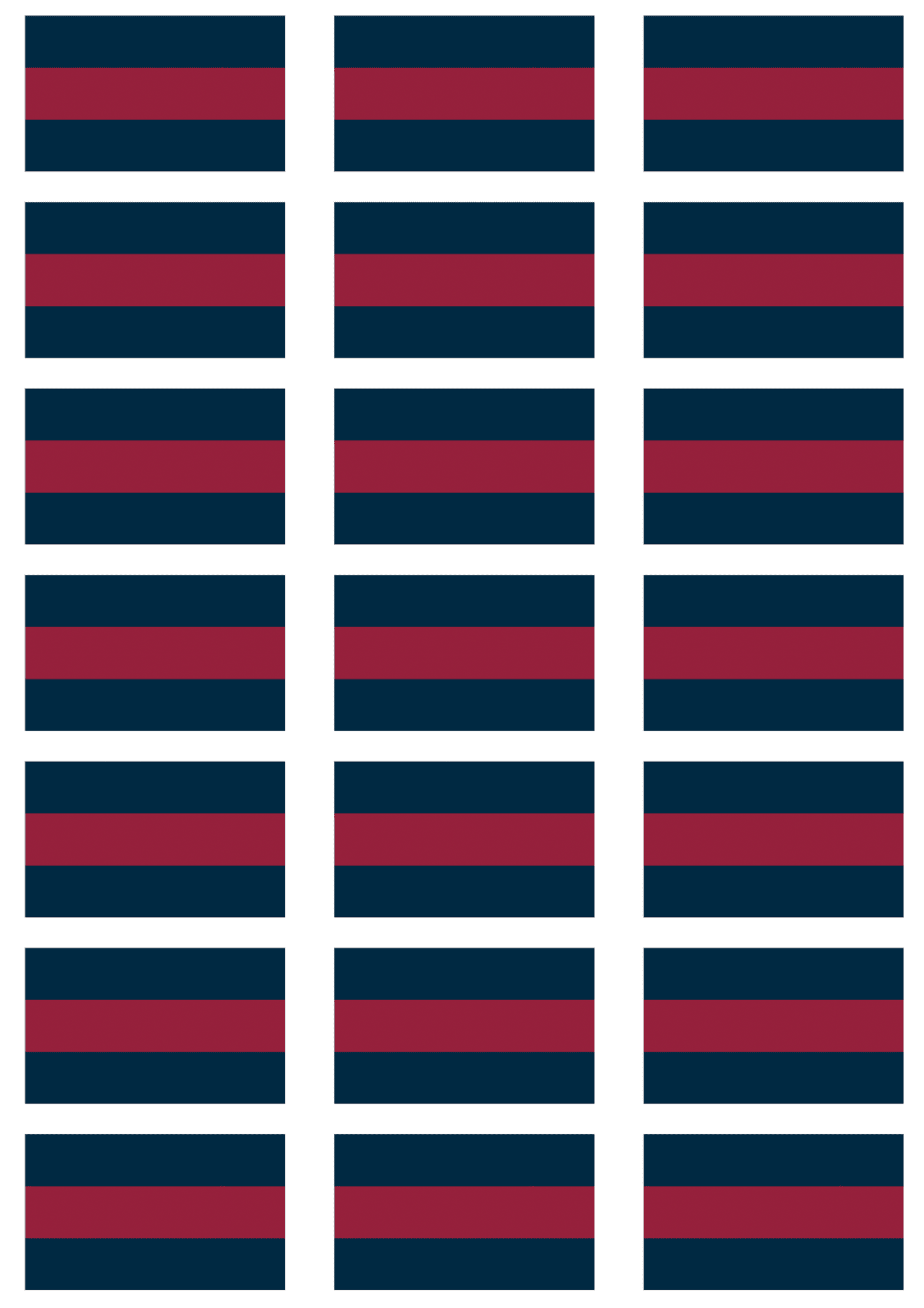 Household Division Stickers - 21 per sheet