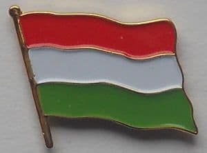 Hungary Country Flag Enamel Pin Badge
