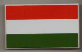 Hungary Country Flag Soft PVC Fridge Magnet.