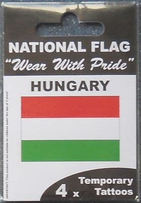 Hungary Country Flag Tattoos.