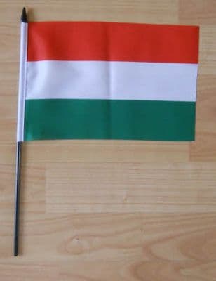 Hungary Country Hand Flag - Medium.