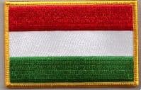 Hungary Embroidered Flag Patch, style 08.