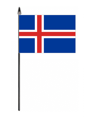 Iceland Country Hand Flag - Small.