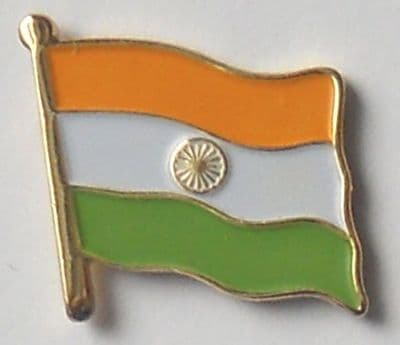 India Country Flag Enamel Pin Badge