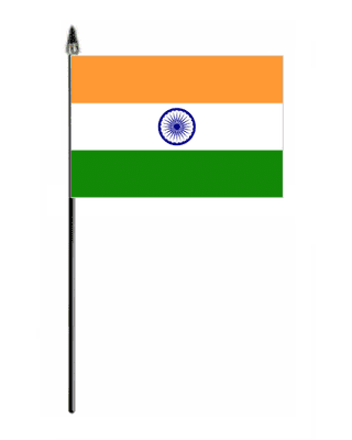 India Country Hand Flag - Small.