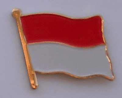 Indonesia Country Flag Enamel Pin Badge
