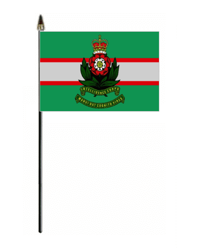 Intelligence Corps Hand Flag - Small.