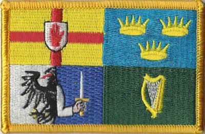 Ireland 4 Provinces Flag Patch, style 08.