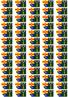 Ireland 4 Provinces Flag Stickers - 65 per sheet