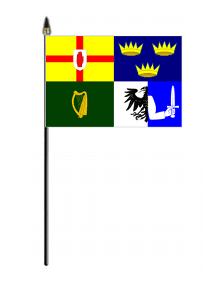 Ireland 4 Provinces Hand Flag - Small.